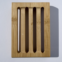 Load image into Gallery viewer, Bamboo Soap Dish – Deep Groove Drainage Design