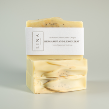 Load image into Gallery viewer, Bergamot and Lemon Zest I Handcrafted Soap
